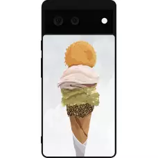 Coque Google Pixel 6 - Silicone rigide noir Summer 2025 Cornet