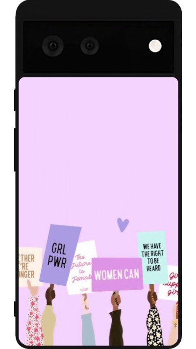 Google Pixel 6 Case Hülle - Silikon schwarz Womens day 2026 9