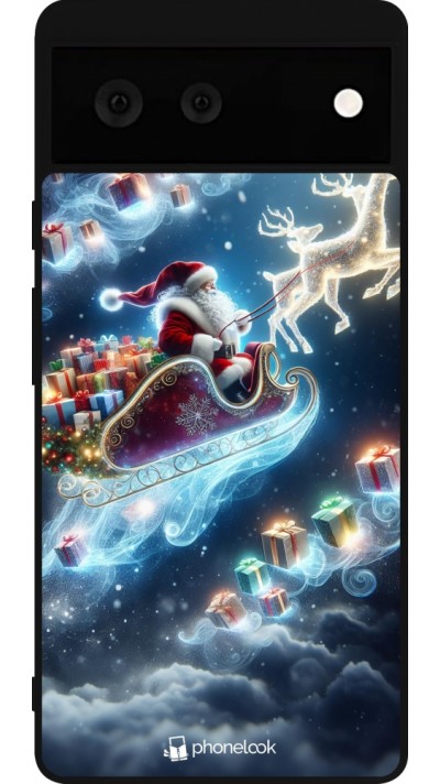 Google Pixel 6 Case Hülle - Silikon schwarz Weihnachten 2023 Verzauberter Weihnachtsmann Google Pixel 6 Case Hülle - Silikon schwarz Weihnachten 2023 Verzauberter Weihnachtsmann