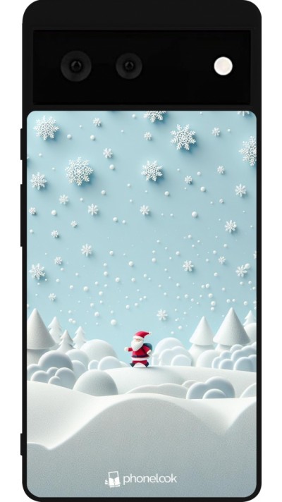 Google Pixel 6 Case Hülle - Silikon schwarz Weihnachten 2023 Kleiner Vater Schneeflocke Google Pixel 6 Case Hülle - Silikon schwarz Weihnachten 2023 Kleiner Vater Schneeflocke