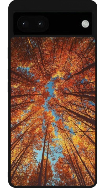 Coque Google Pixel 6a - Silicone rigide noir Autumn 25 Trees