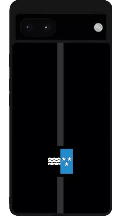 Coque Google Pixel 6a - Silicone rigide noir Canton AG noir