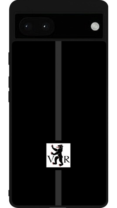 Coque Google Pixel 6a - Silicone rigide noir Canton AR noir