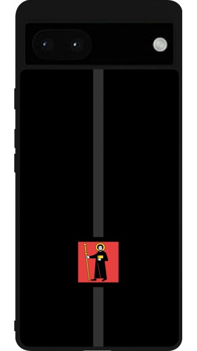 Coque Google Pixel 6a - Silicone rigide noir Canton GL noir