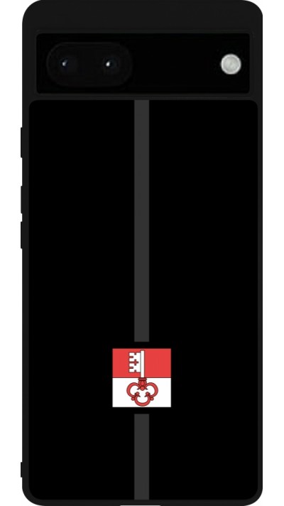 Coque Google Pixel 6a - Silicone rigide noir Canton OW noir