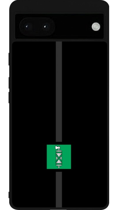 Coque Google Pixel 6a - Silicone rigide noir Canton SG noir