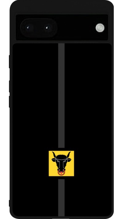 Coque Google Pixel 6a - Silicone rigide noir Canton UR noir