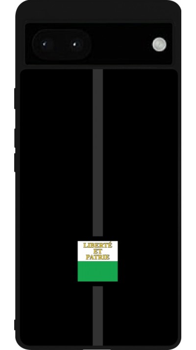 Coque Google Pixel 6a - Silicone rigide noir Canton VD noir