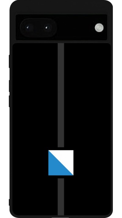 Coque Google Pixel 6a - Silicone rigide noir Canton ZH noir