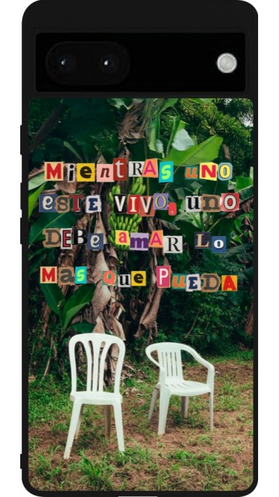 Coque Google Pixel 6a - Silicone rigide noir Chairs DTMF