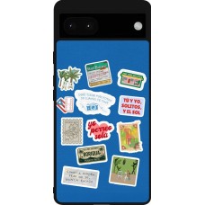 Google Pixel 6a Case Hülle - Silikon schwarz Seals of the Dominican Republic DTMF
