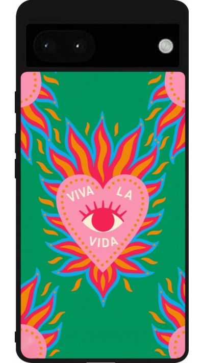 Google Pixel 6a Case Hülle - Silikon schwarz Viva la vida 2026