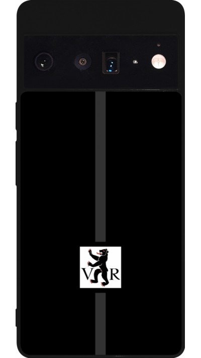 Coque Google Pixel 6 Pro - Silicone rigide noir Canton AR noir