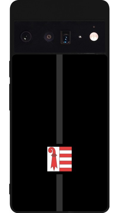 Coque Google Pixel 6 Pro - Silicone rigide noir Canton JU noir