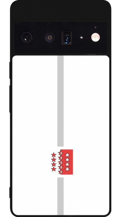 Coque Google Pixel 6 Pro - Silicone rigide noir Canton VS blanc