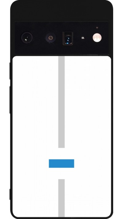 Coque Google Pixel 6 Pro - Silicone rigide noir Canton ZG blanc