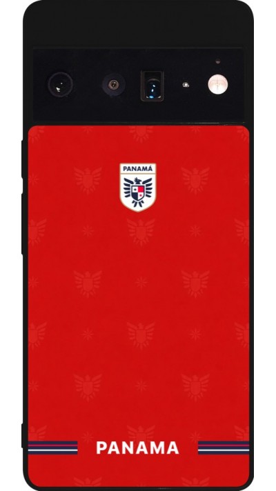 Coque Google Pixel 6 Pro - Silicone rigide noir Maillot de football Panama 2026 personnalisable