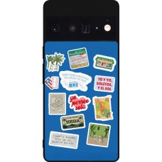 Coque Google Pixel 6 Pro - Silicone rigide noir Seals of the Dominican Republic DTMF