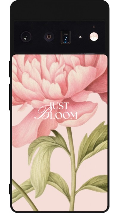 Coque Google Pixel 6 Pro - Silicone rigide noir Just Bloom Spring 2026