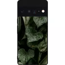Coque Google Pixel 6 Pro - Silicone rigide noir Spring 23 fresh plants