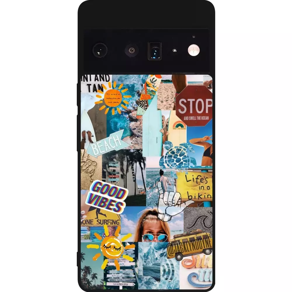 Coque Google Pixel 6 Pro - Silicone rigide noir Summer 2021 15