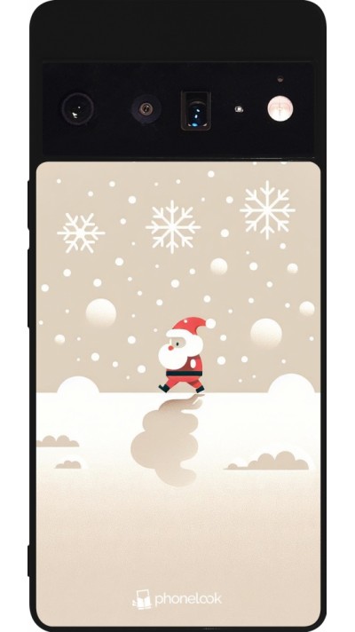 Google Pixel 6 Pro Case Hülle - Silikon schwarz Weihnachten 2023 Minimalistischer Weihnachtsmann Google Pixel 6 Pro Case Hülle - Silikon schwarz Weihnachten 2023 Minimalistischer Weihnachtsmann