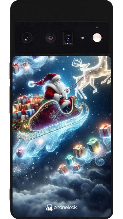 Google Pixel 6 Pro Case Hülle - Silikon schwarz Weihnachten 2023 Verzauberter Weihnachtsmann Google Pixel 6 Pro Case Hülle - Silikon schwarz Weihnachten 2023 Verzauberter Weihnachtsmann