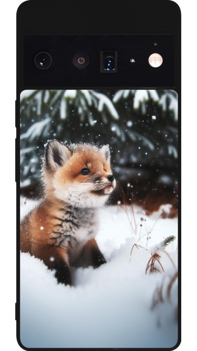 Google Pixel 6 Pro Case Hülle - Silikon schwarz Weihnachten 2023 Fuechslein Tanne Google Pixel 6 Pro Case Hülle - Silikon schwarz Weihnachten 2023 Fuechslein Tanne