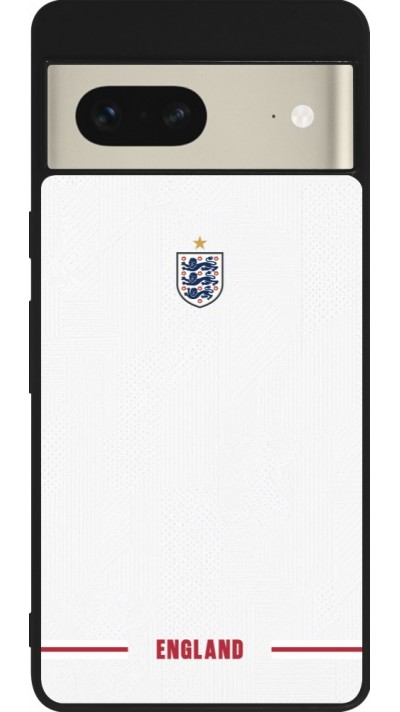 Coque Google Pixel 7 - Silicone rigide noir Maillot de football Angleterre 2026 personnalisable