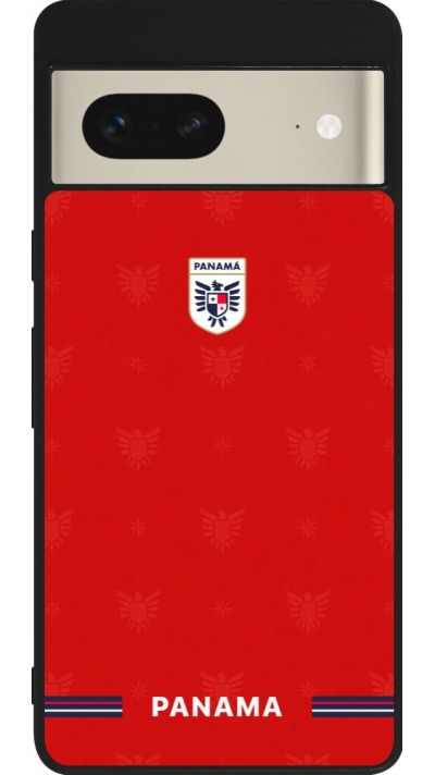 Coque Google Pixel 7 - Silicone rigide noir Maillot de football Panama 2026 personnalisable