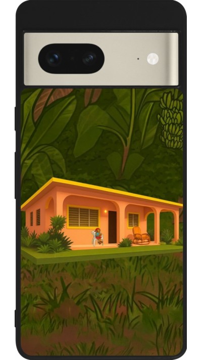 Coque Google Pixel 7 - Silicone rigide noir Benitos house DTMF