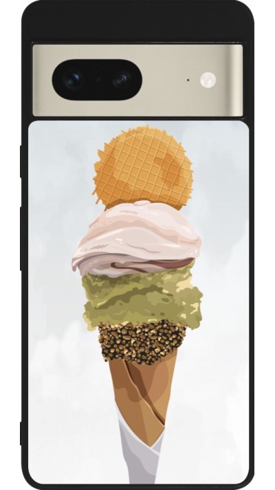 Google Pixel 7 Case Hülle - Silikon schwarz Summer 2025 Cornet