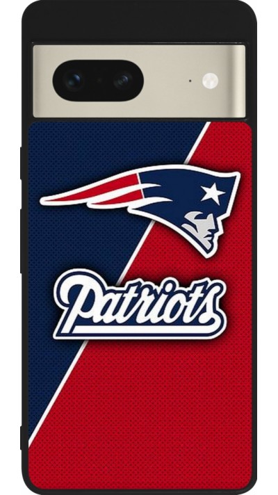 Coque Google Pixel 7 - Silicone rigide noir Super Bowl 26 Patriots 1