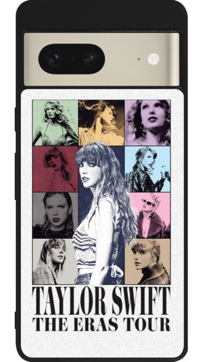 Google Pixel 7 Case Hülle - Silikon schwarz Taylor Swift The Eras Tour