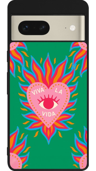 Google Pixel 7 Case Hülle - Silikon schwarz Viva la vida 2026