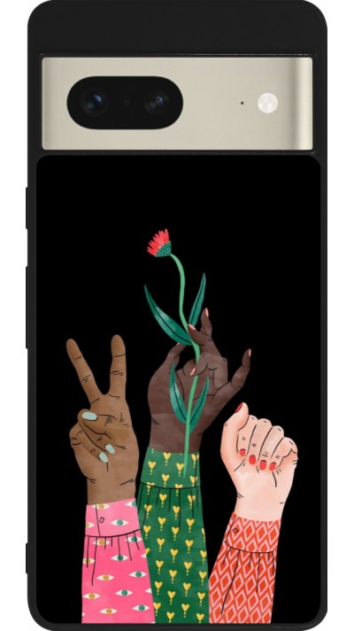 Google Pixel 7 Case Hülle - Silikon schwarz Womens day 2026 2