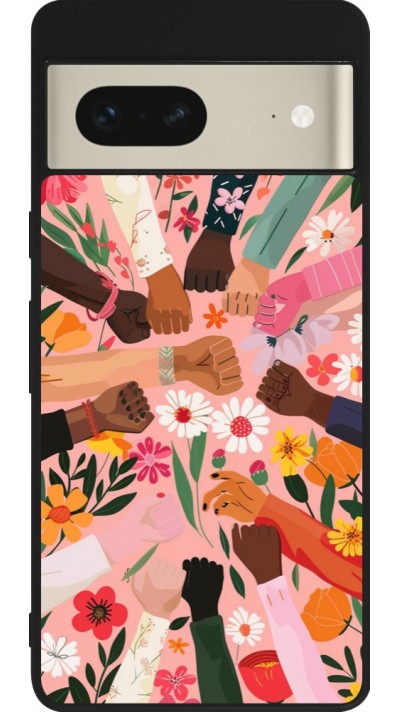 Google Pixel 7 Case Hülle - Silikon schwarz Womens day 2026 8