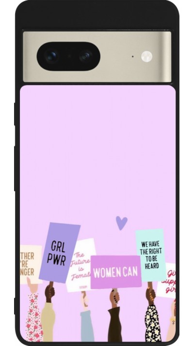 Google Pixel 7 Case Hülle - Silikon schwarz Womens day 2026 9