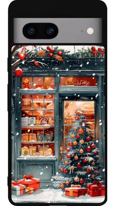 Google Pixel 7a Case Hülle - Silikon schwarz Christmas 25 Xmas Shop