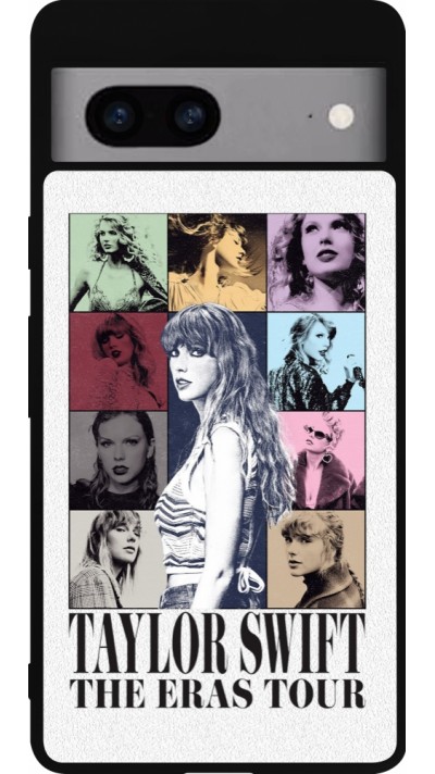 Google Pixel 7a Case Hülle - Silikon schwarz Taylor Swift The Eras Tour