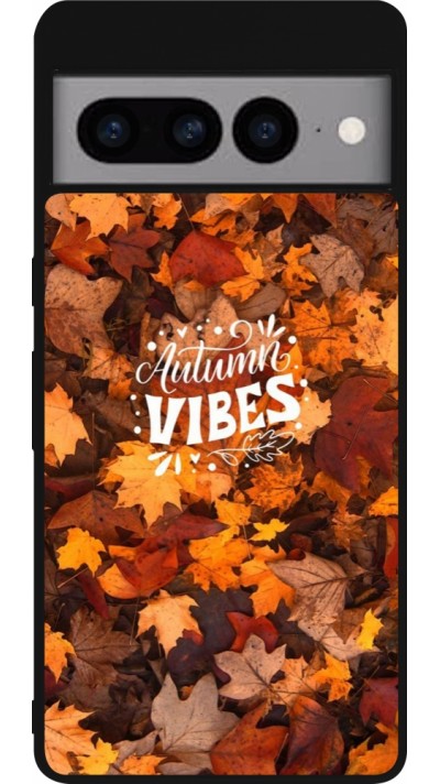 Coque Google Pixel 7 Pro - Silicone rigide noir Autumn 25 Autumn vibes