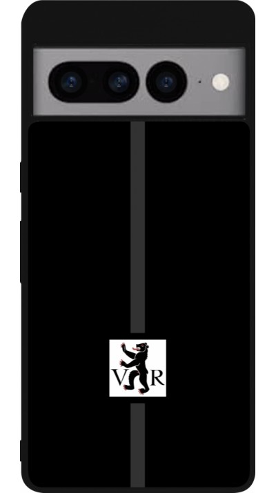 Coque Google Pixel 7 Pro - Silicone rigide noir Canton AR noir