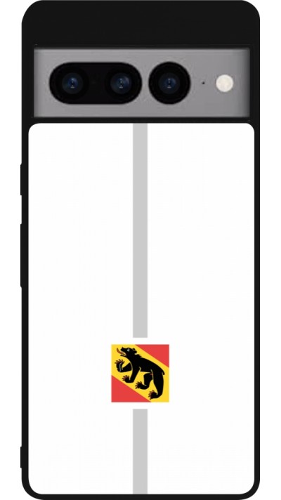 Coque Google Pixel 7 Pro - Silicone rigide noir Canton BE blanc