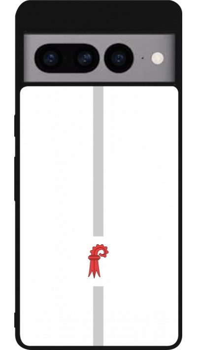 Coque Google Pixel 7 Pro - Silicone rigide noir Canton BL blanc