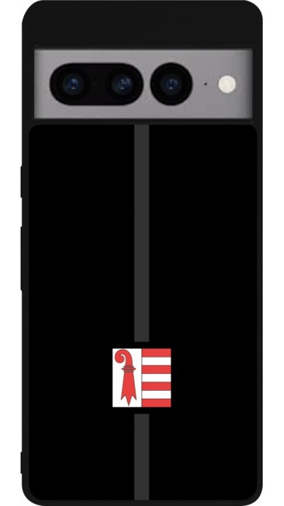 Coque Google Pixel 7 Pro - Silicone rigide noir Canton JU noir