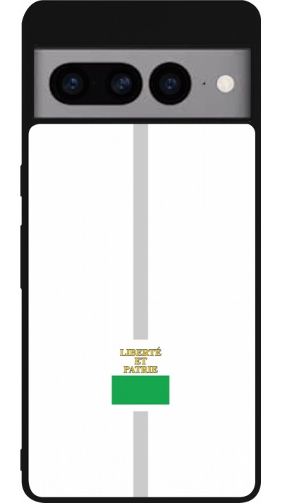 Coque Google Pixel 7 Pro - Silicone rigide noir Canton VD blanc