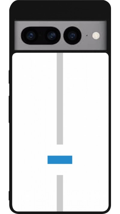 Coque Google Pixel 7 Pro - Silicone rigide noir Canton ZG blanc