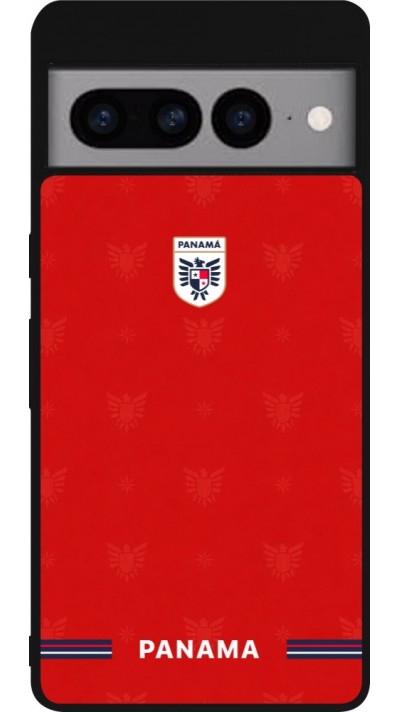 Coque Google Pixel 7 Pro - Silicone rigide noir Maillot de football Panama 2026 personnalisable