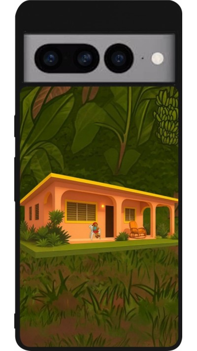 Coque Google Pixel 7 Pro - Silicone rigide noir Benitos house DTMF