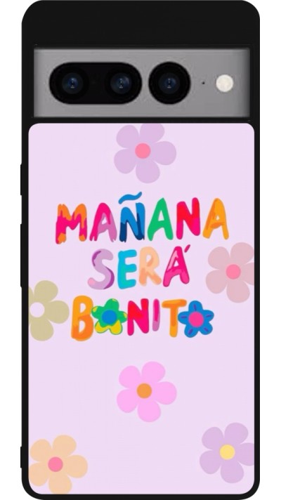 Coque Google Pixel 7 Pro - Silicone rigide noir Karol G Manana sera bonito